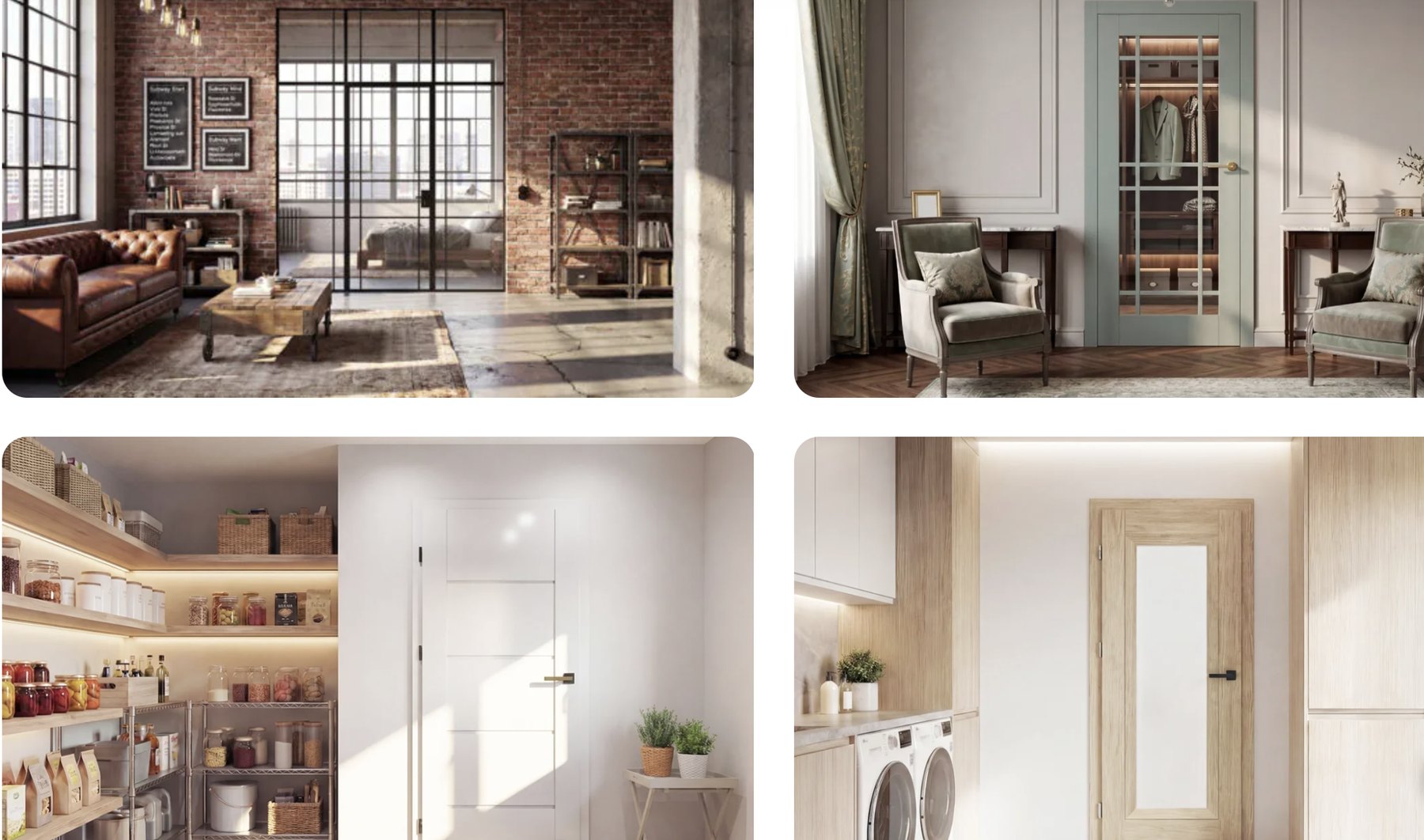Internal, external, loft-style and hidden doors — ERKADO