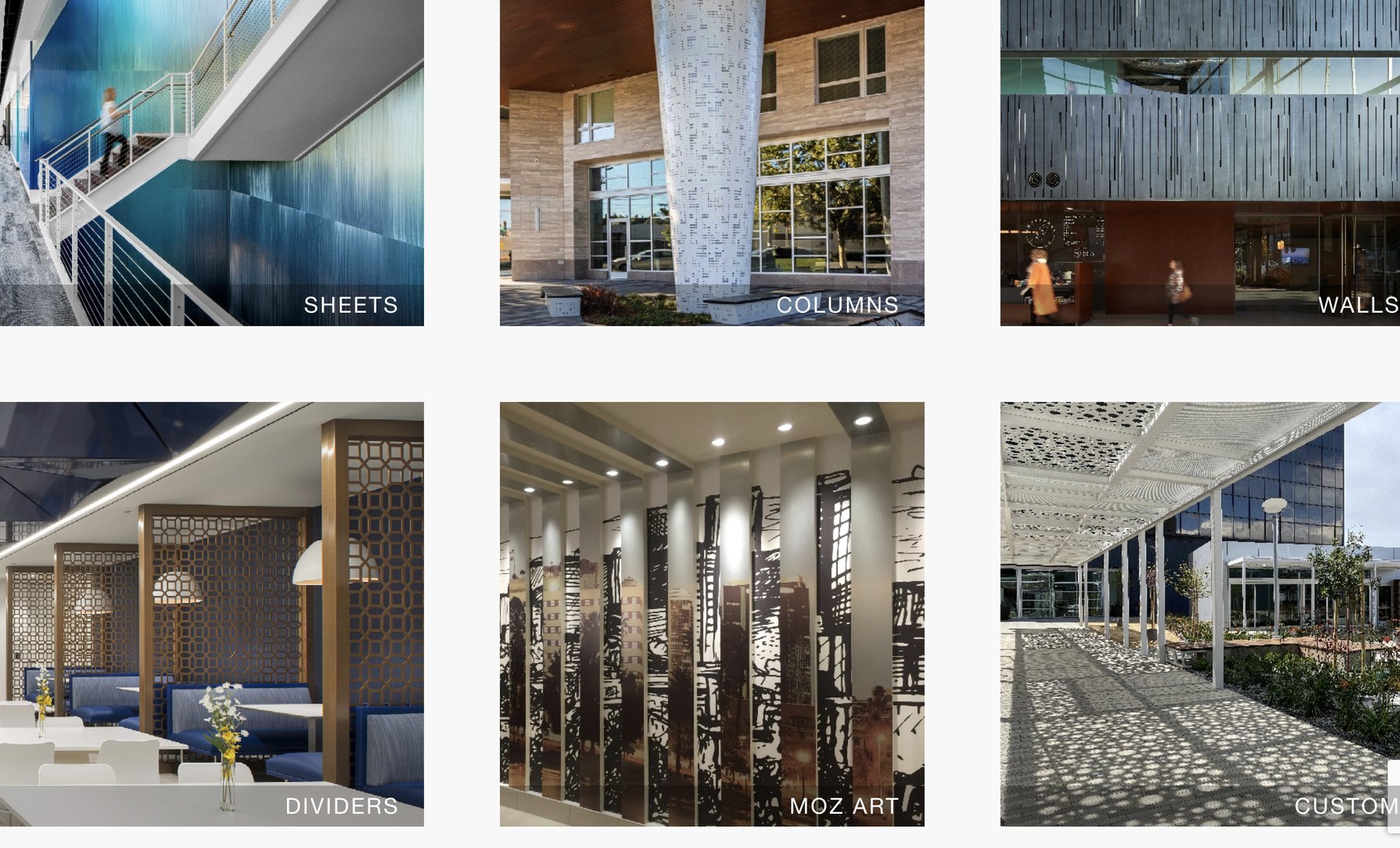 Walls, ceilings, lifts and furniture surfaces — Móz Designs Europe